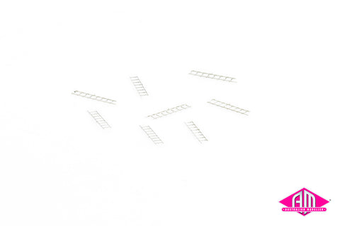 Coal/Grain Hopper Long Metal Etched Ladders - 8pc NSP-31  (N Scale)