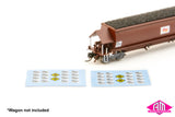 NSP-5 Renumbering Decals NHJF/NHKF Coal Hopper (N Scale)