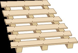 P001NEB - Freight Pallets - 16pc (HO Scale)