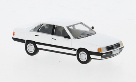 PCX870436 - Audi 100 C3 - White 1982 (HO Scale)
