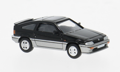 PCX870471 - Honda CRX - Black/Silver 1986 (HO Scale)