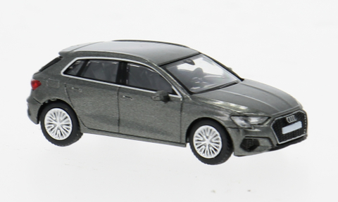 PCX870557 - Audi A3 (8Y) - Metallic Dark Gray 2022 (HO Scale)