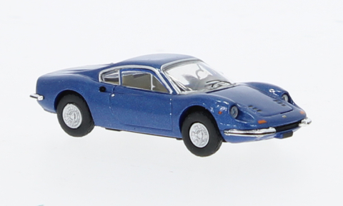 PCX870634 - Ferrari Dino 246 GT - Metallic Blue 1969 (HO Scale)