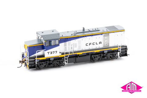 Powerline - T Class Series 3 Low Nose T377 'CFCLA Silver/Blue/Yellow' (HO Scale)