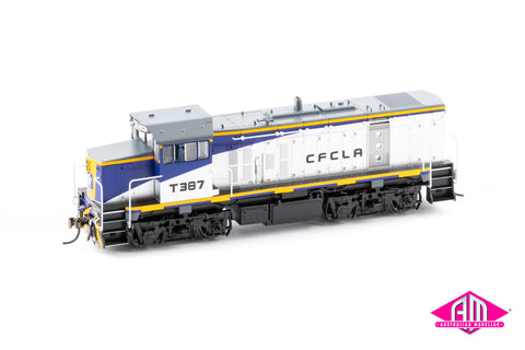 Powerline - T Class Series 3 Low Nose T387 'CFCLA Silver/Blue/Yellow' (HO Scale)