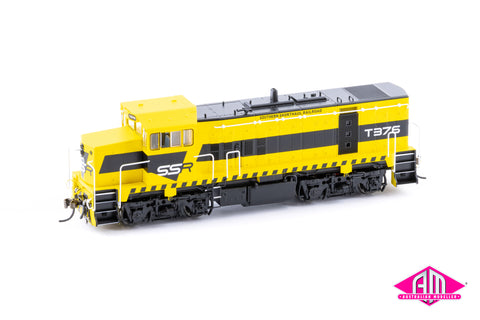 Powerline - T Class Series 3 Low Nose T376 'SSR Yellow/Black' (HO Scale)