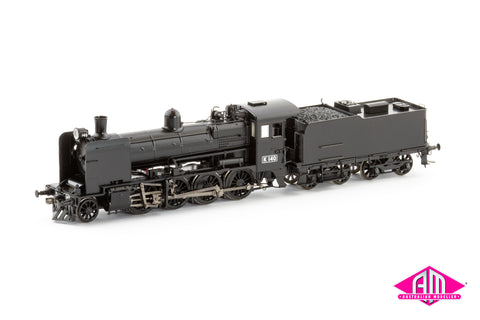 VR K Class Locomotive, K 140 Plate Cowcatcher Spoked Wheels Welded Tender (HO Scale)