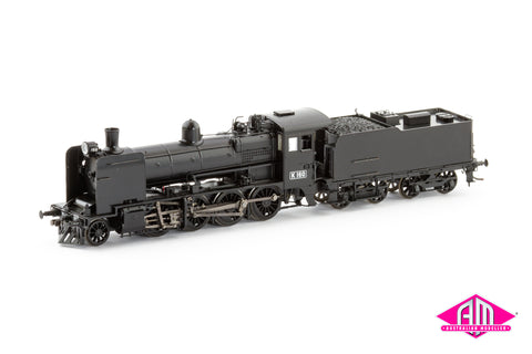 VR K Class Locomotive, K 160 Plate Cowcatcher Spoked Wheels Welded Tender (HO Scale)