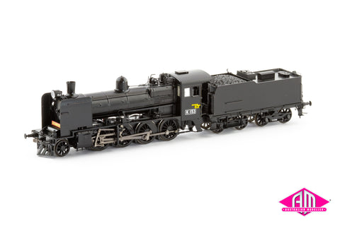 VR K Class Locomotive, K 153 Preserved 1980s, Plate Cowcatcher Spoked Wheels Welded Tender (HO Scale)