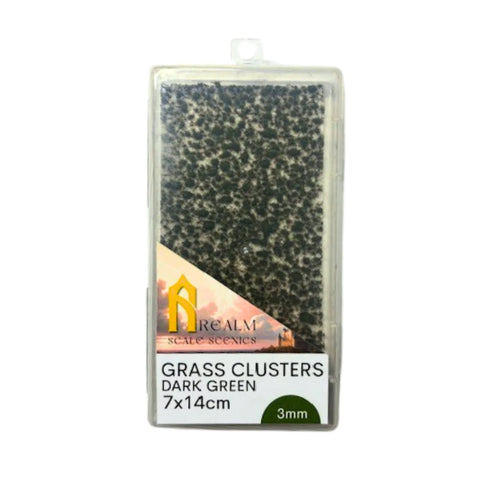 Realm Scale Scenics - RSC02 - Grass Clusters - Dark Green (3mm)
