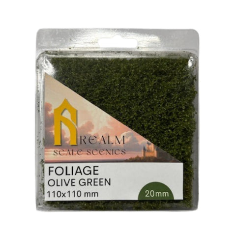 Realm Scale Scenics - RSC03 - Foliage - Olive Green (20mm)