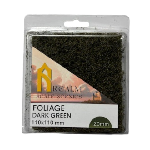 Realm Scale Scenics - RSC04 - Foliage - Dark Green (20mm)