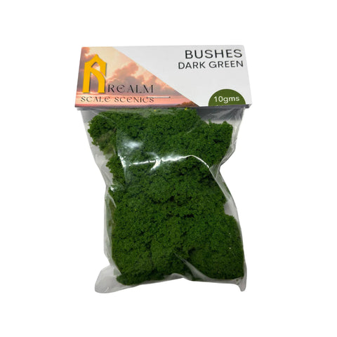 Realm Scale Scenics - RSC06 - Bushes - Dark Green (10gms)