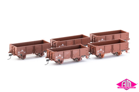 IZ Open Wagon 1930's With Buffers (5 Pack) RY 001