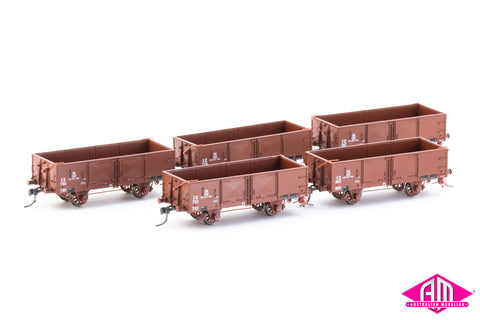 IZ Open Wagon 1950's With Buffers (5 Pack) RY 002