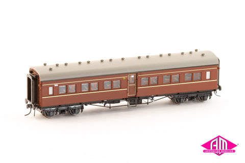 NSWGR FG Independent Passenger Carriages Indian Red FG670, & FG689 (2 Car Set) HO Scale FG005