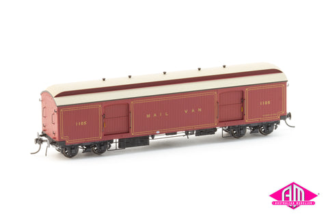 NSWGR KB Mail Vans KB1105 Early In Service (HO Scale)