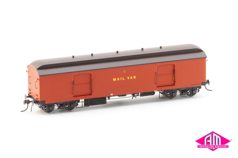 NSWGR KB Mail Vans KB1104 1940's Tuscan (HO Scale)
