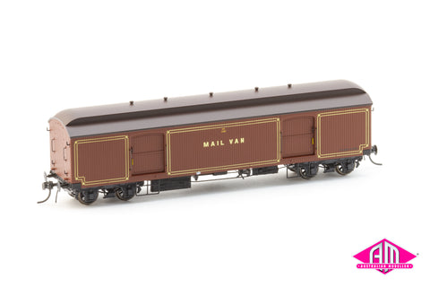 NSWGR KB Mail Vans KB1105 1950/60's Indian Red (HO Scale)