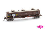 NSWSRA NTAF 10,000 Gallon Rail Tank Cars 4 Car Pack 1983-1995 NTAF 003 (HO Scale)