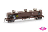 NSWSRA NTAF 10,000 Gallon Rail Tank Cars 4 Car Pack 1988-1994 Australian National NTAF 008 (HO Scale)