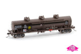 NSWSRA NTAF 10,000 Gallon Rail Tank Cars 4 Car Pack 1988-1994 Australian National NTAF 008 (HO Scale)
