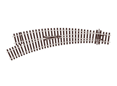 Peco - SL-U77 - Code 100 - Curved Turnout - Small Radius - Left Hand (HO Scale)