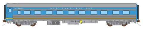 Sleeping Car, WCR JTA-1 Blue/Grey (2000-2004) - Single Car SPC-2 (HO Scale)