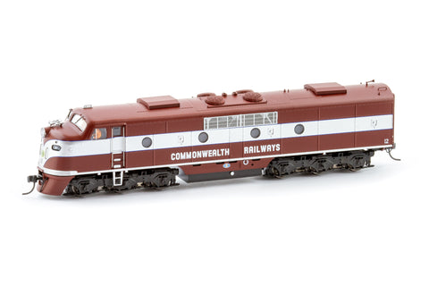 GM Class Locomotive, Commonwealth Railways - Maroon/Silver, GM12 (HO Scale)