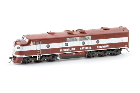 GM Class Locomotive, Australian National Railways - Maroon/Silver, GM30 (HO Scale)