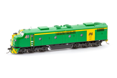 GM Class Locomotive, Australian National - Green/Yellow, GM47 (HO Scale)
