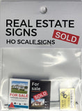 The Train Girl - TTG072 - Real Estate Signs (HO Scale)