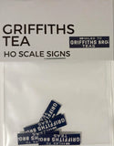 The Train Girl - TTG074 - Griffith's Tea Signs (HO Scale)