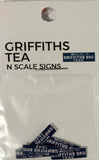 The Train Girl - TTG075 - Griffiths Tea Signs (N Scale)