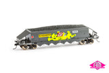 VAK Coal Hopper VAKMQ Weathered QR Red VAK309 (4 car set) HO Scale 16.5mm