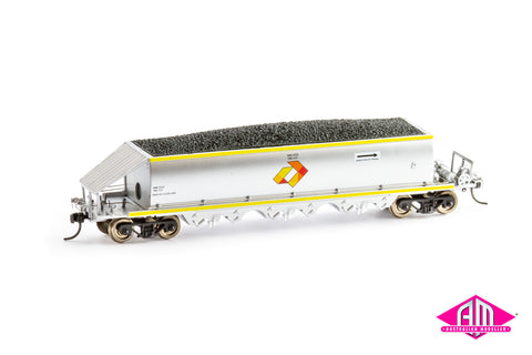 VAK Coal Hopper VAMQ Stainless Steel Aurizon VAK311 (4 car set) HO Scale 16.5mm