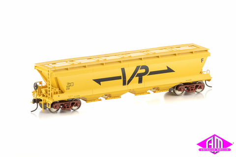 GJF Grain Hopper VR Yellow with Large VR Logo 4 wagon pack VGH-20 (HO Scale)