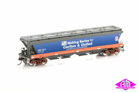 VHGF Grain Hopper V/Line Orange/Grey with V/Line Freight & CUB Logo 4 wagon pack VGH-32 (HO Scale)