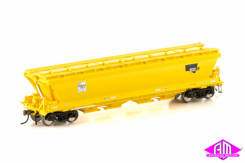 BGGX Grain Hopper SSR Yellow with SSR Logo 4 wagon pack VGH-50 (HO Scale)