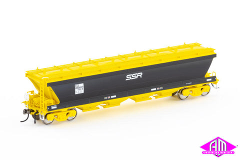 BGGX Grain Hopper SSR Yellow/Black with SSR Logo 4 wagon pack VGH-52 (HO Scale)
