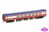 N Passenger Cars V/Line Passenger MK1 Red/White/Blue without Bottom Stripes and with V/Line Logo, 4 Car Set (VPS-11) HO Scale