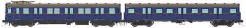 Harris VR Blue/Gold 1975-1988 Era, 3 Door Type 2 M, Type 1 T - 4 Car Set (VPS-40) HO Scale