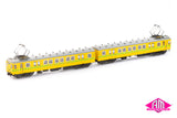 Harris Victorian Rail Greasing Train, Yellow/Grey, 3 Door Type 2 - 2 Car Set (VPS-49) HO Scale