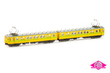 Harris Victorian Rail Greasing Train, Yellow/Grey, 3 Door Type 2 - 2 Car Set (VPS-49) HO Scale