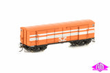 N Passenger Cars VR VicRail Orange with Silver Stripes and Tea Cup Logo, 4 Car Set (VPS-6) HO Scale