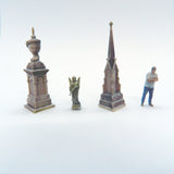 Cemetery Memorials & Statues - WE3D-CMS1 - Pack 1 (O Scale)