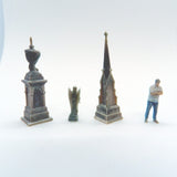 Cemetery Memorials & Statues - WE3D-CMS1N - Pack 1 (N Scale)