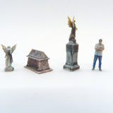 Cemetery Memorials & Statues – WE3D-CMS3HO - Pack 3 (HO Scale)