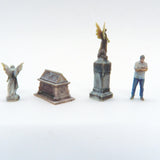 Cemetery Memorials & Statues - WE3D-CMS3N - Pack 3 (N Scale)
