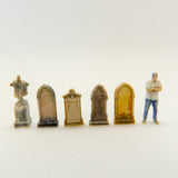 Figures - WE3D-H1N - Headstones - Pack 1 (N Scale)